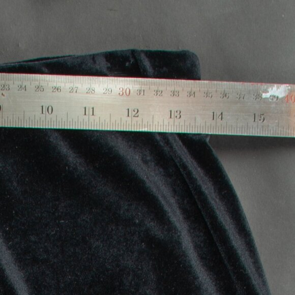 CASUAL CORNER Stretch Velvet Maxi Skirt Formal Black L - Picture 6 of 8